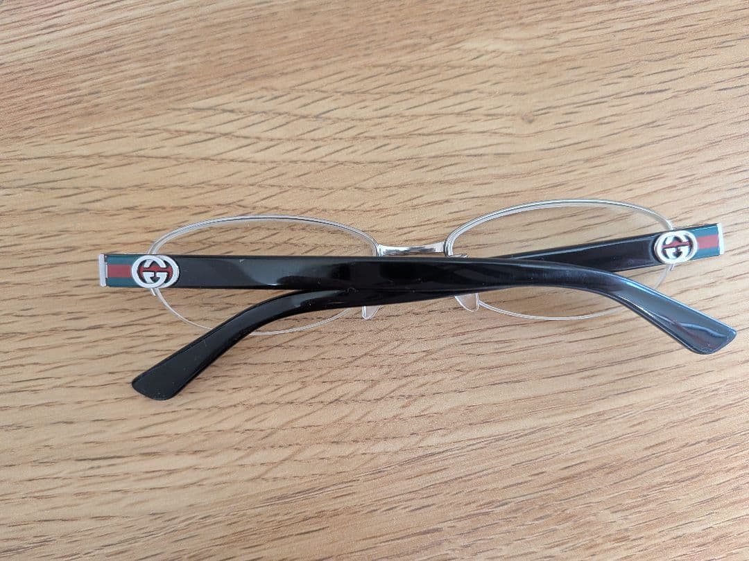 GUCCI　シェリーライン　ハーフリムレス　度入り　眼鏡
