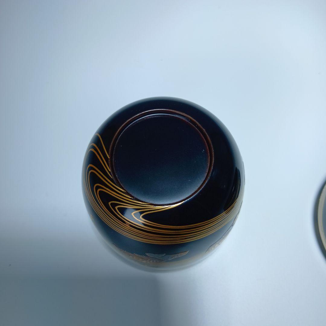 茶道具　漆器蒔絵君が代棗　共箱　(塗師)？