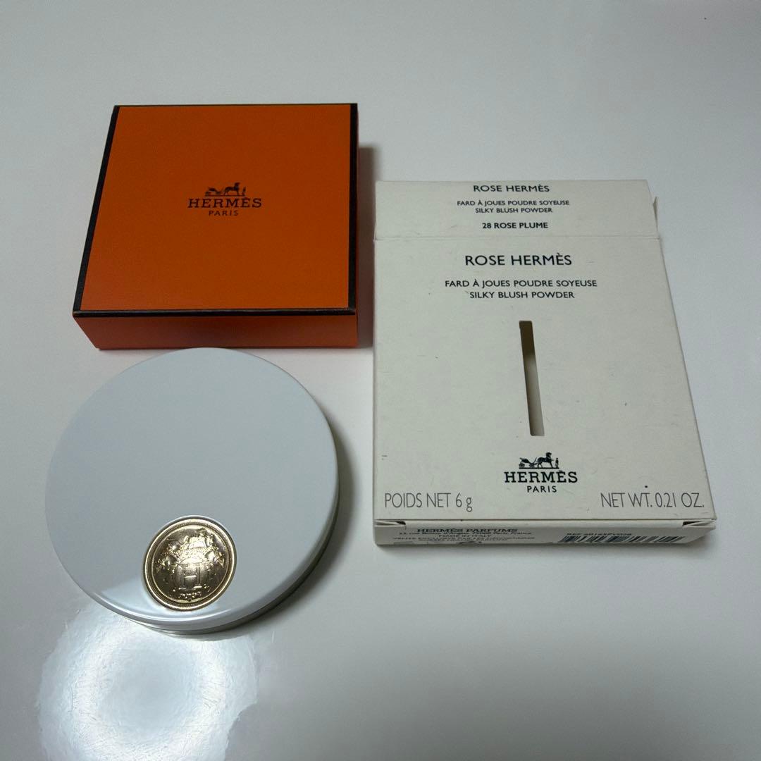 HERMES チーク 28 ローズ・プリュム