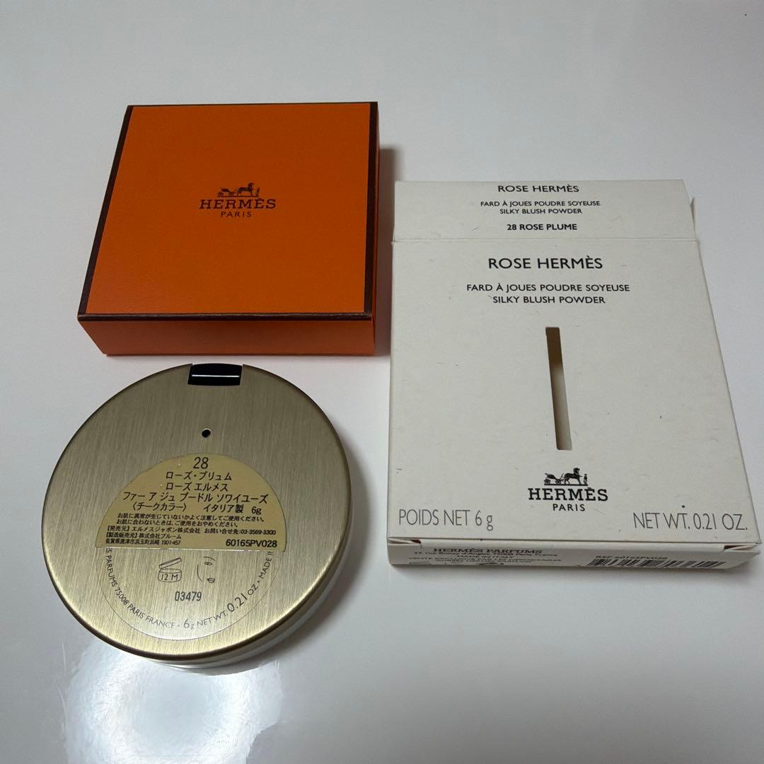 HERMES チーク 28 ローズ・プリュム