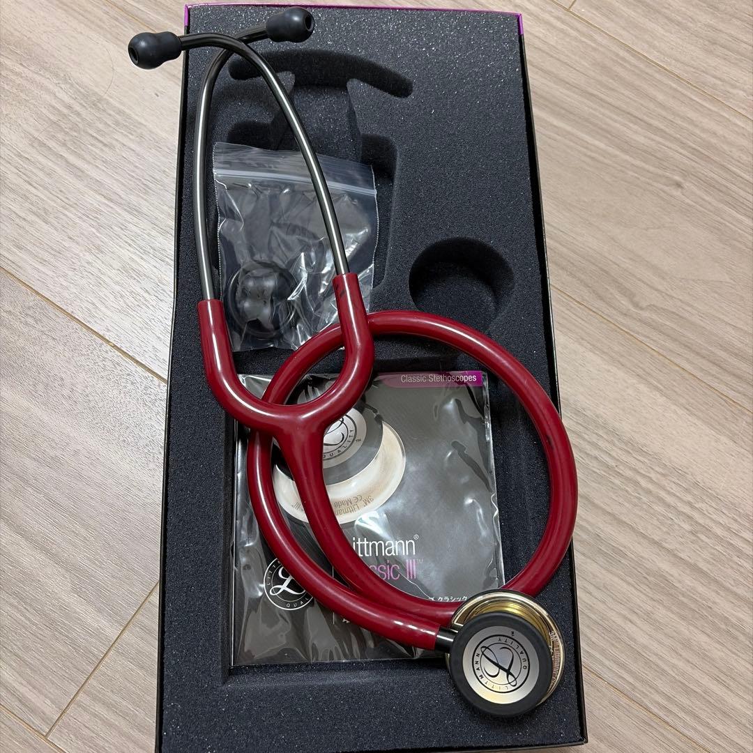 Littmann Classic III 聴診器 3M バーガンディ　ブラック