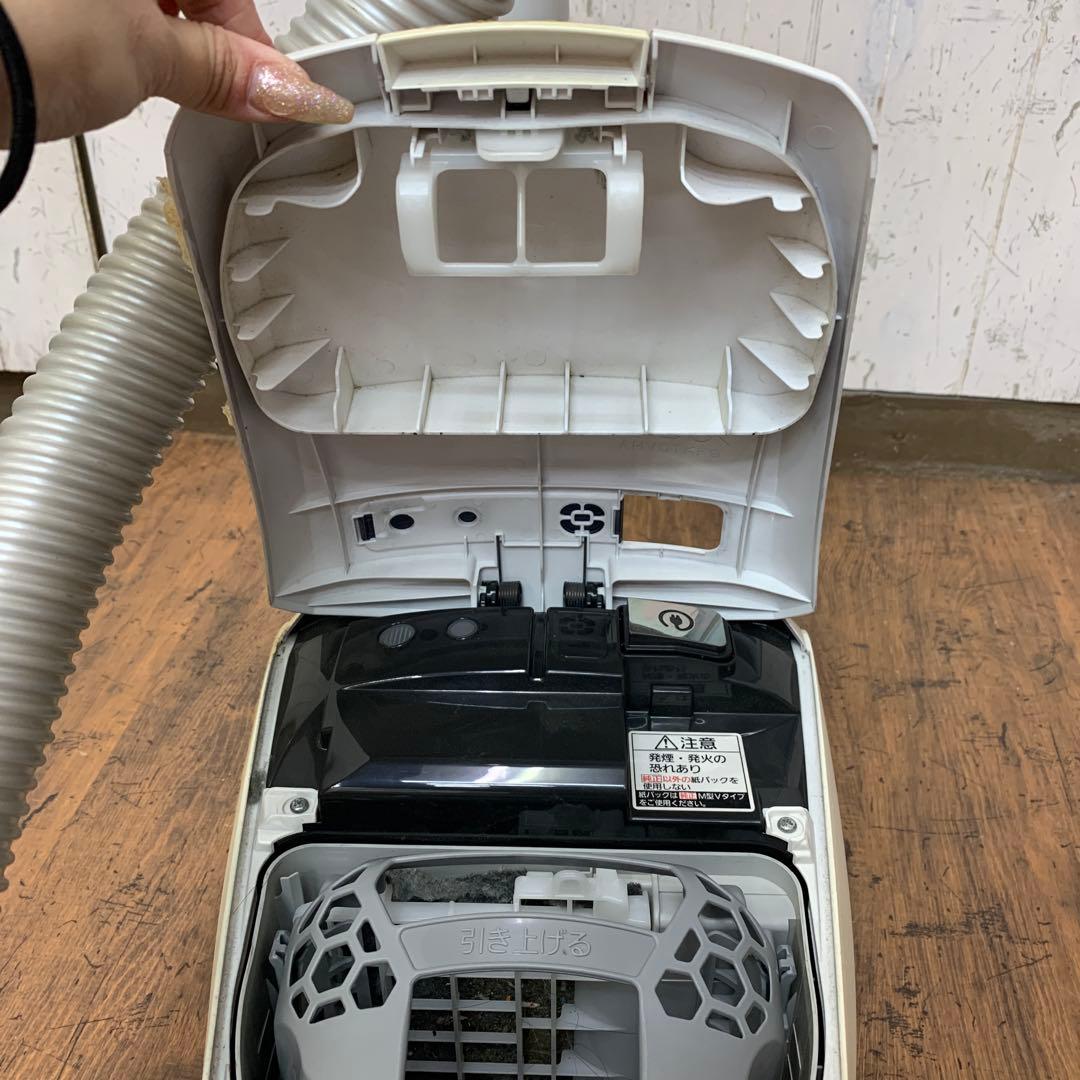 B-壁 【希少・花柄】Panasonic 紙パック式掃除機 エコナビ搭載