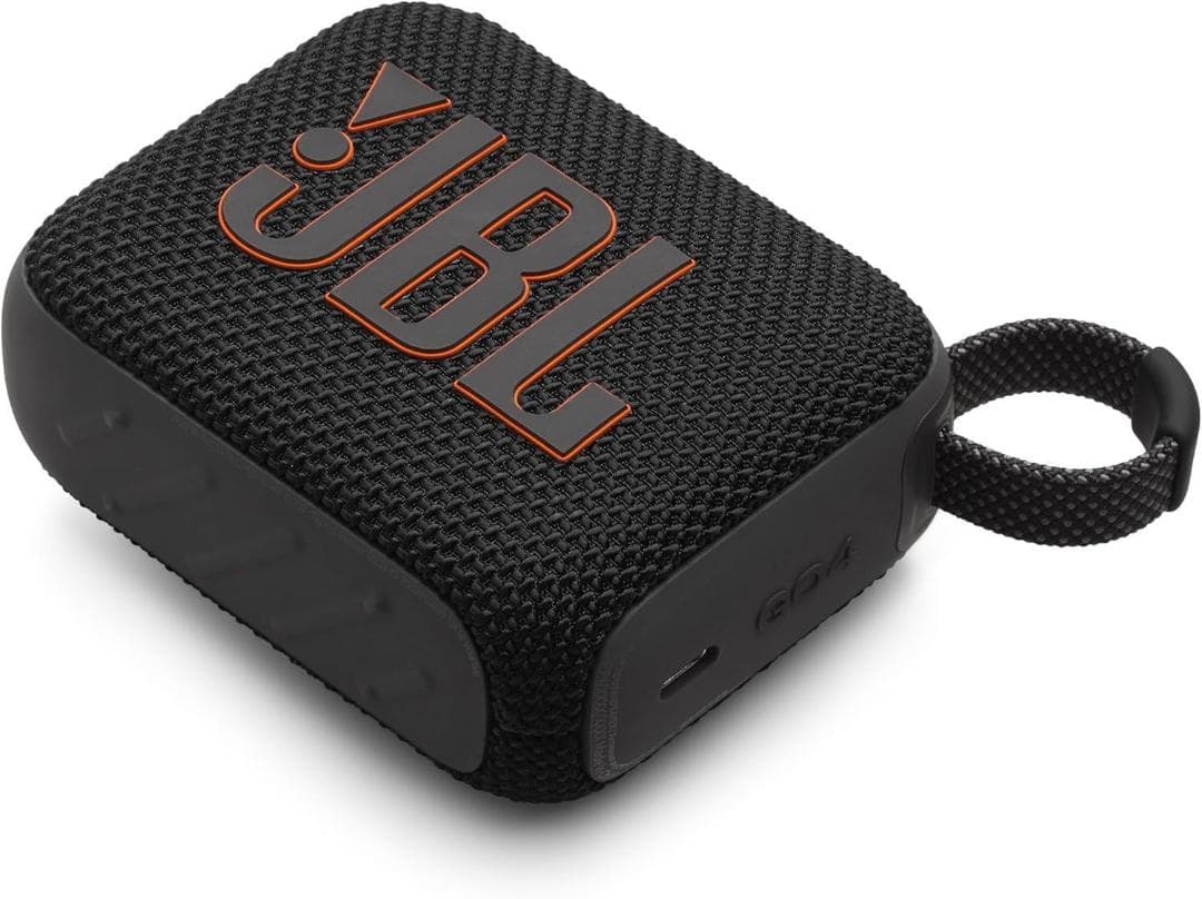 JBL GO4 Bluetoothスピーカー USB C充電/IP67防塵防水