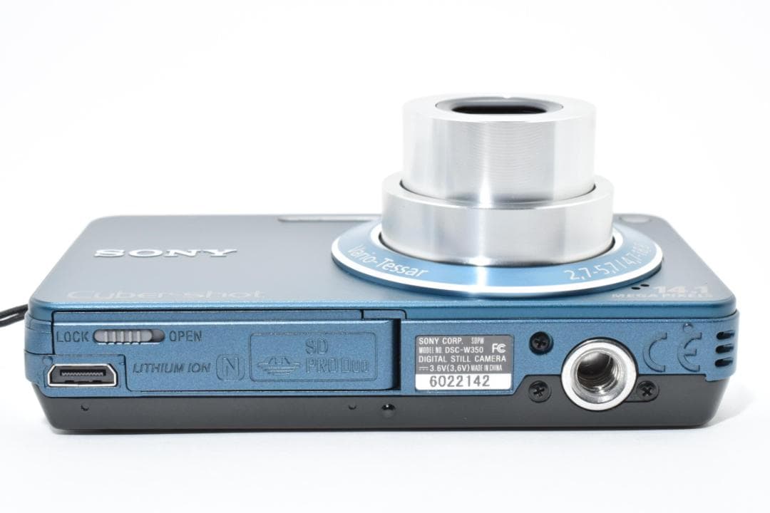 《 美品 》ソニー　SONY Cyber-shot DSC-W350 ブルー