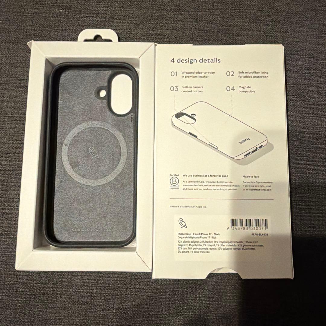 bellroy iPhone17 ケース　MagSafe対応