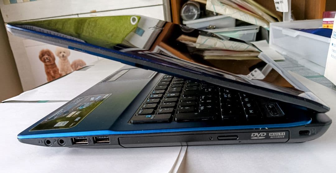 ASUS 15.6インチ ノートPC ブルー windows10インストール