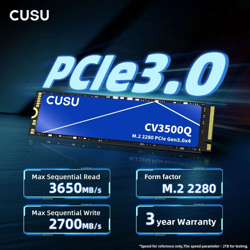 内蔵型SSD CUSU CV3500Q 512GB M.2 NVMe SSD