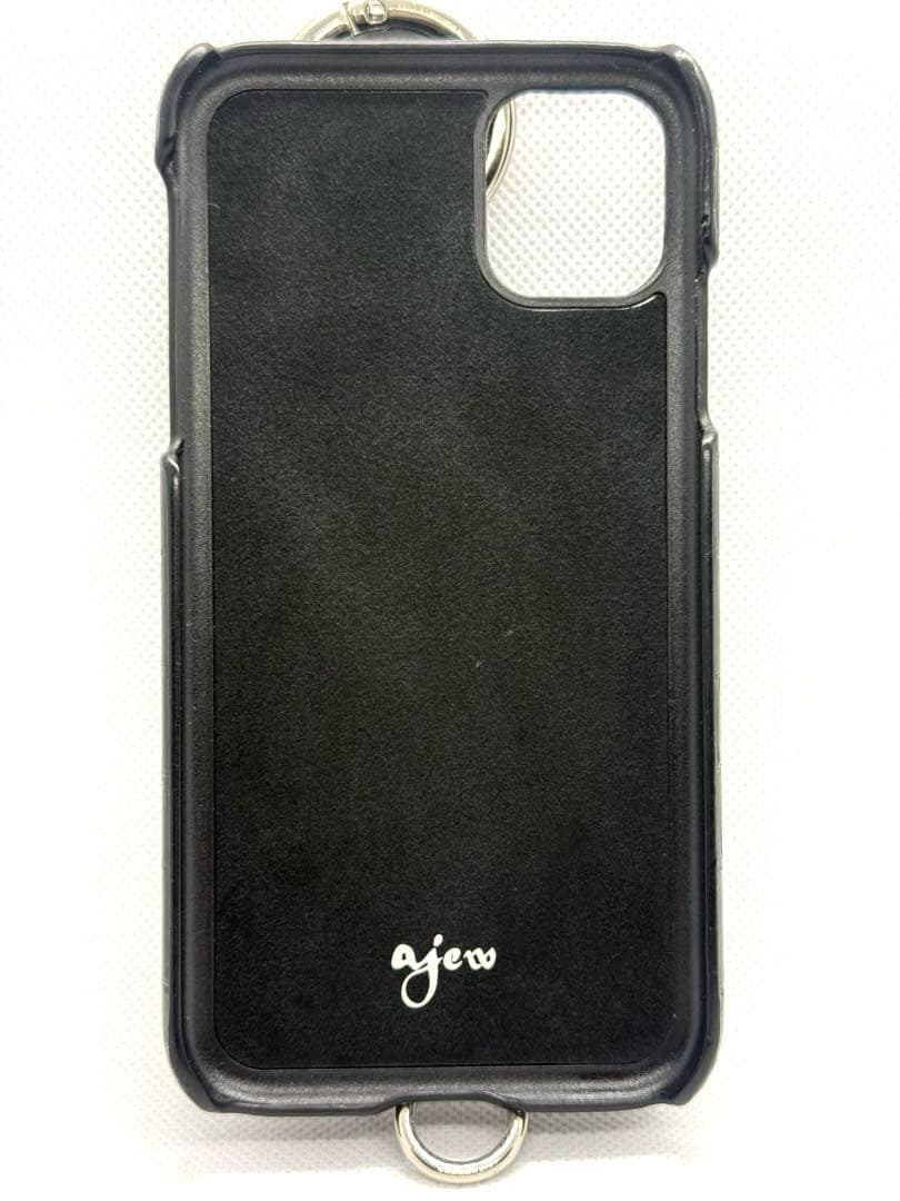 ajew エジュー iPhone11 クロコダイル ショルダーストラップ付き
