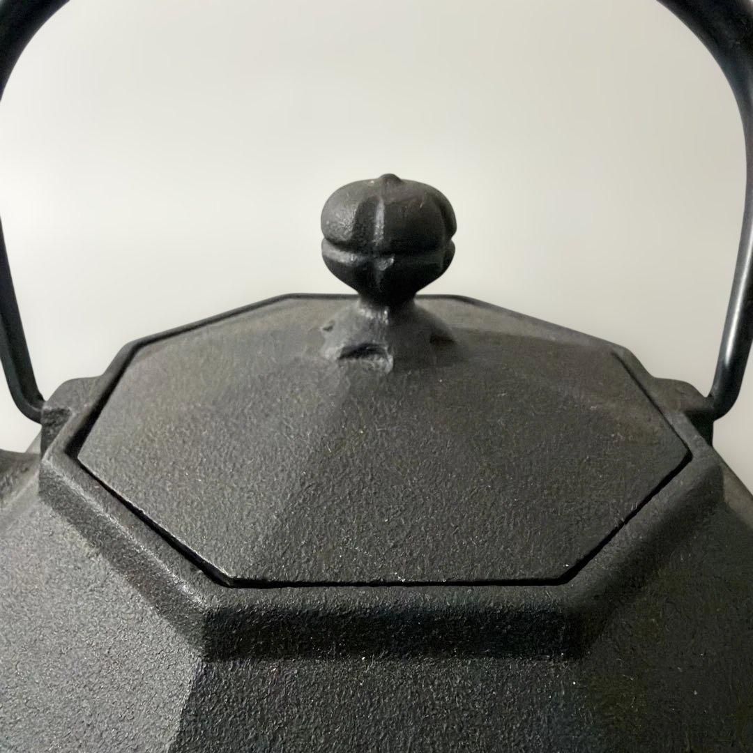 OIGEN 及源 盛栄堂 小型 八角急須 0.8L南部鉄器 鉄鋳物 瓶敷付き