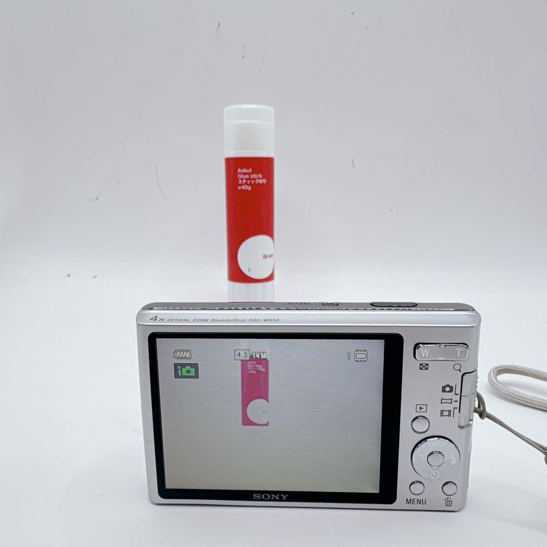 美品 Sony Cyber-shot DSC-W550 デジタルカメラ　シルバー