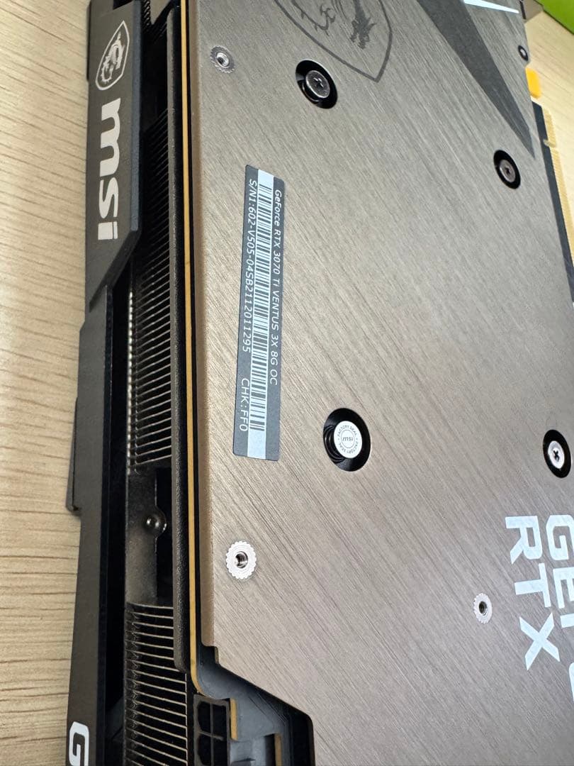 グラフィックボード・グラボ・ビデオカード GeForce RTX 3070 Ti VENTUS 3X 8G OC