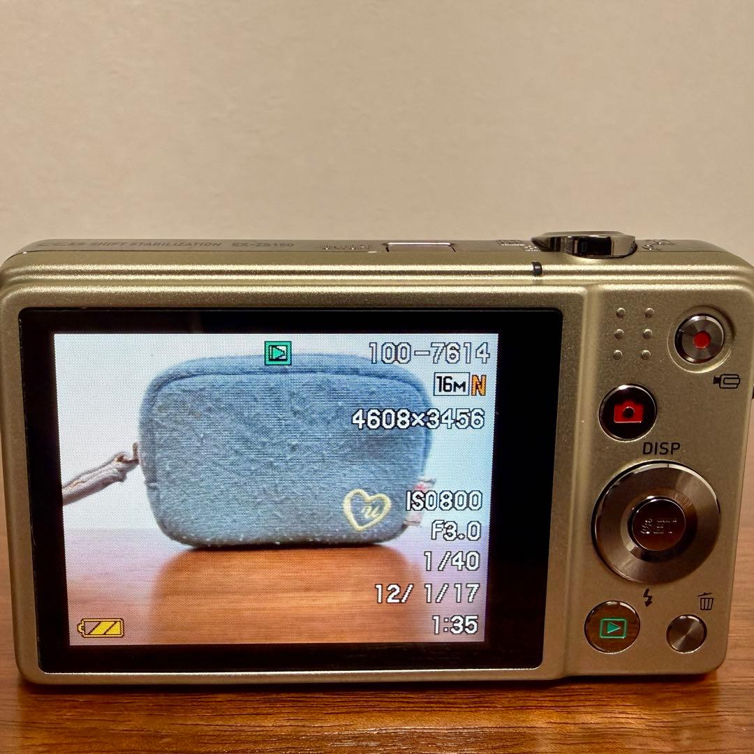 【美品】CASIO EXILIM EX-ZS150 コンパクトデジタルカメラ
