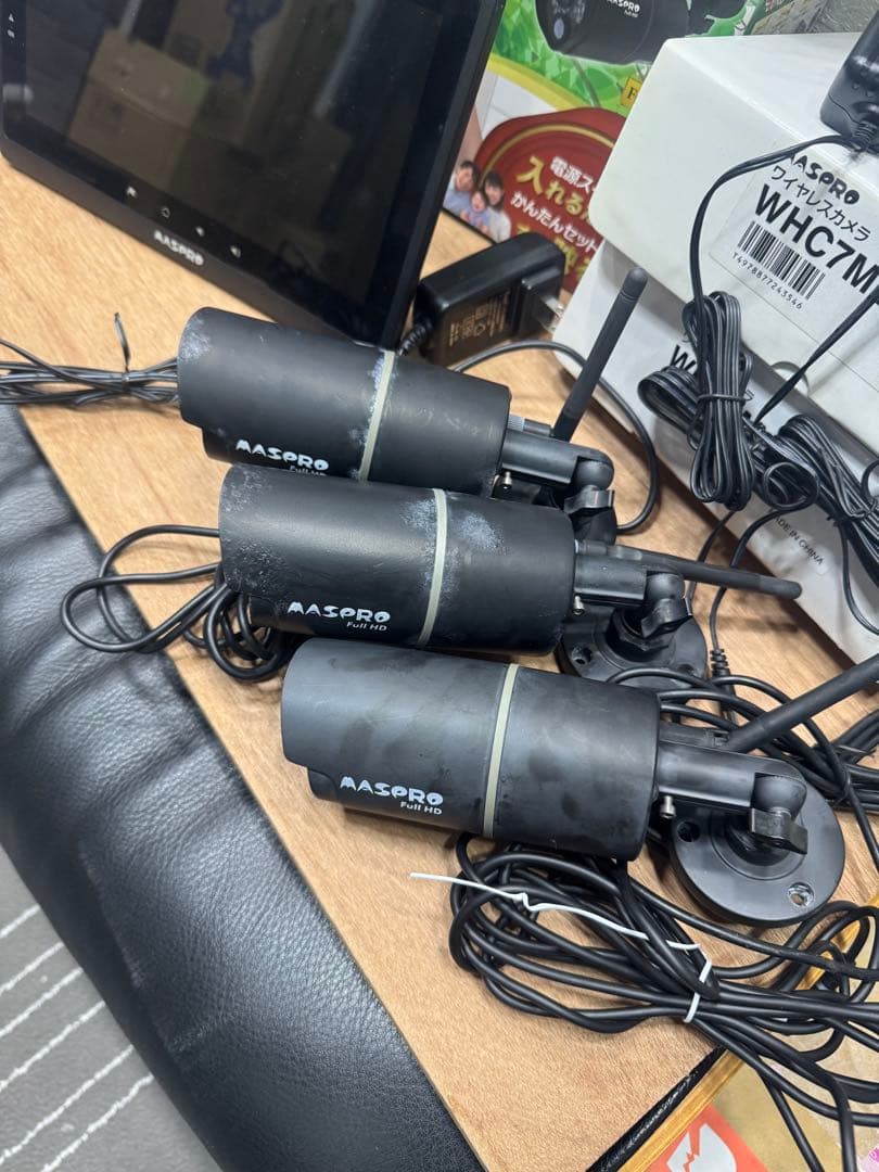 wiff無しでOK マスプロ電工防犯カメラ３台 WHC10M2 (リコール対象外