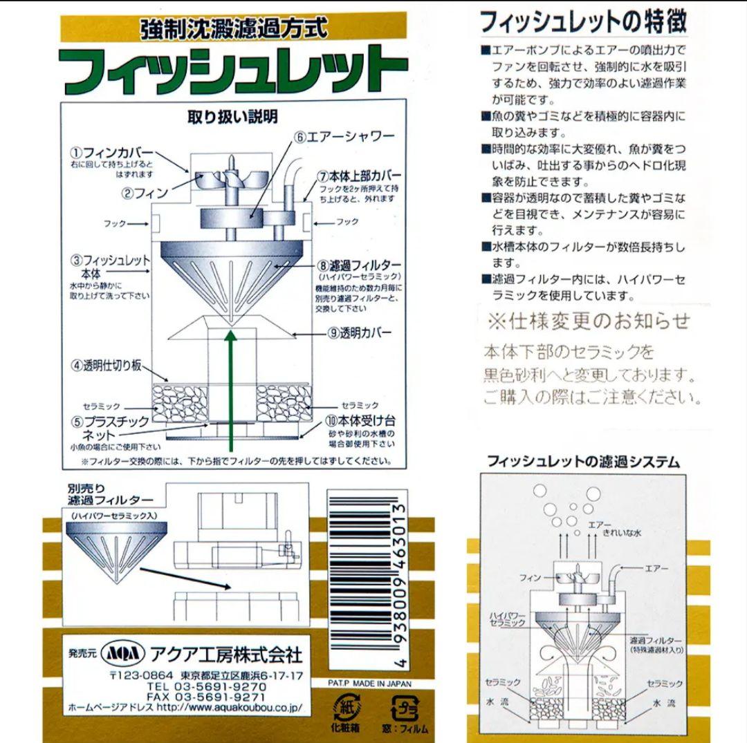 大型水槽に威力を発揮。大好評！フィッシュレットパーフェクトセット
