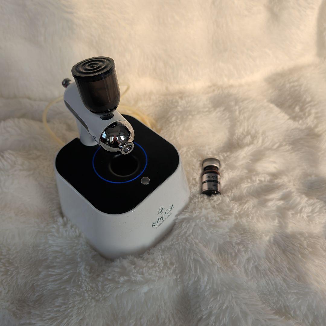 Ruby-cell 美容液つき　美顔器 スチーム機能付き ホワイト
