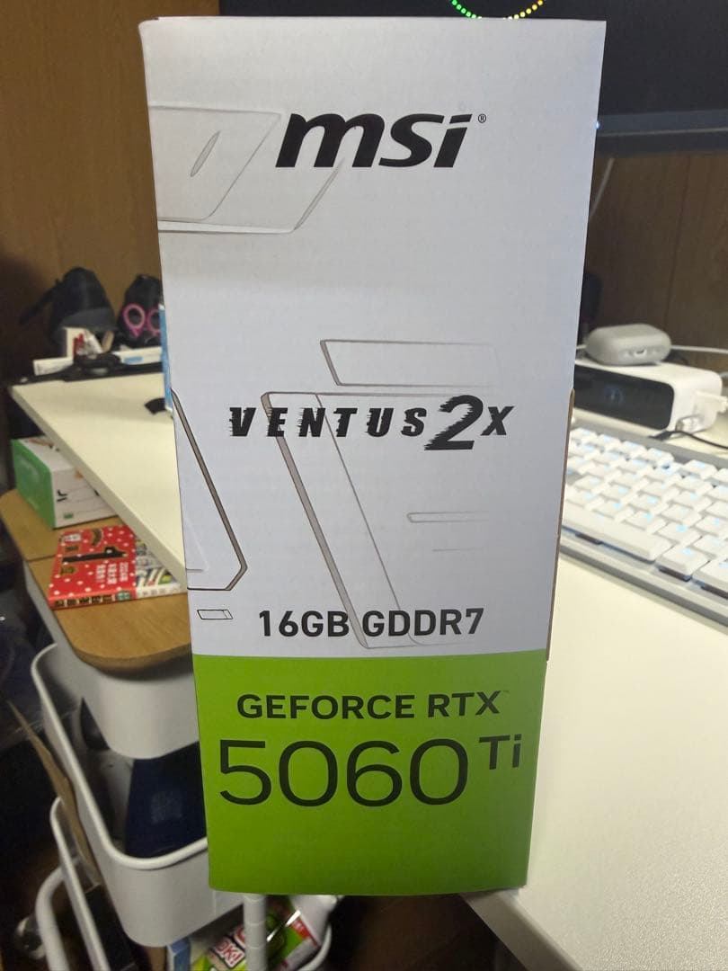 グラフィックボード・グラボ・ビデオカード MSIGeForceRTX5060Ti VENTUS2XOC WHITEPLUS