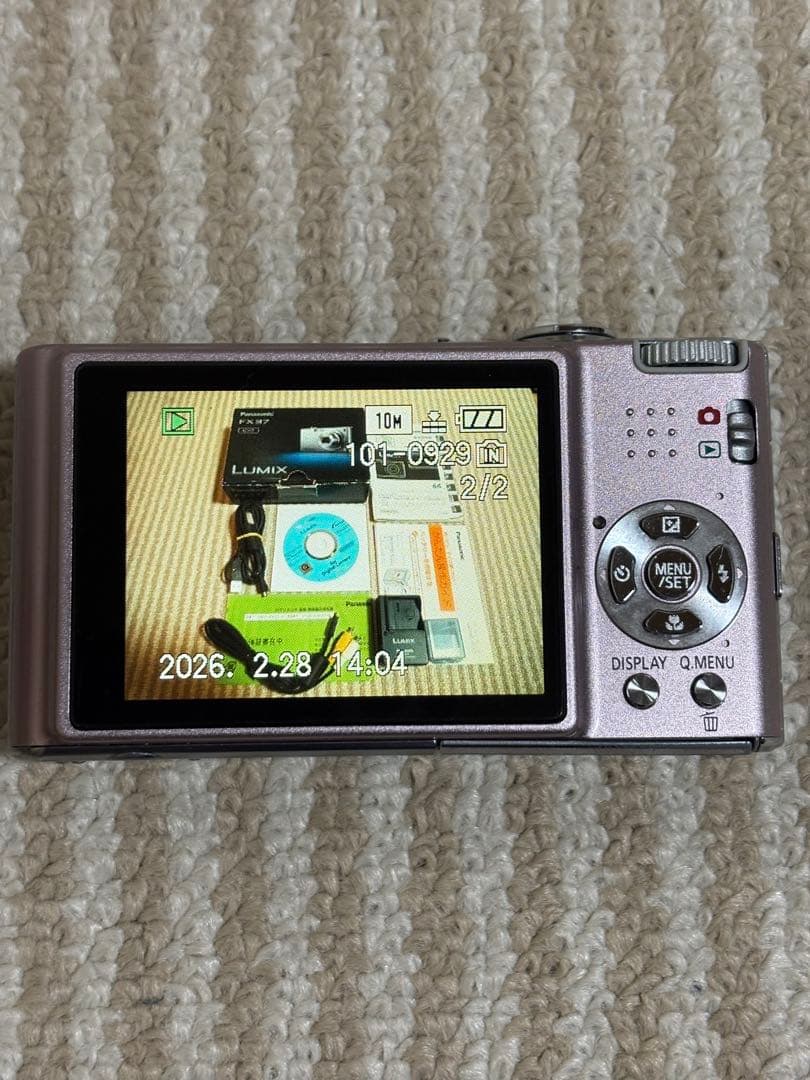 LUMIX DMC-FX37 ピンク　箱•説明書•付属品あり