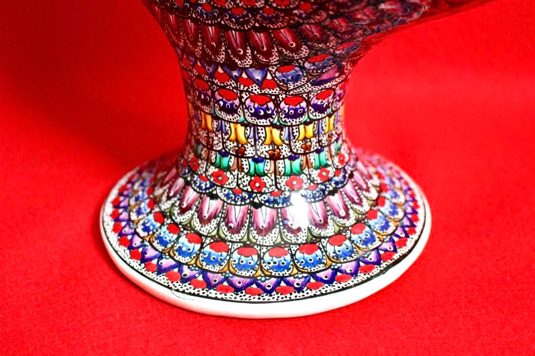 トルコ雑貨【アヴァノス陶器　飾り壺　ワインデキャンタ】