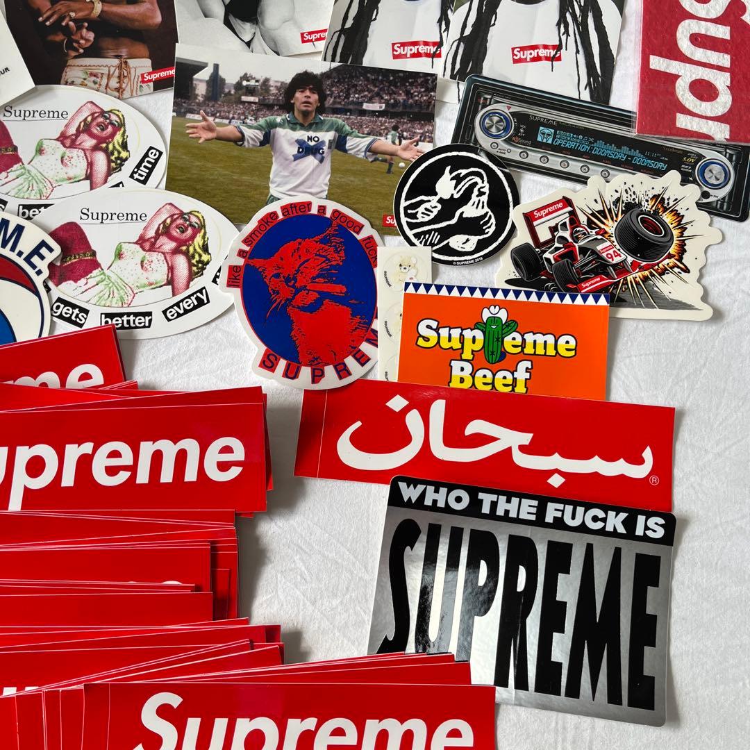 Supreme ステッカー　ショップ袋セット　シュプリーム　スポンジ付き　87枚