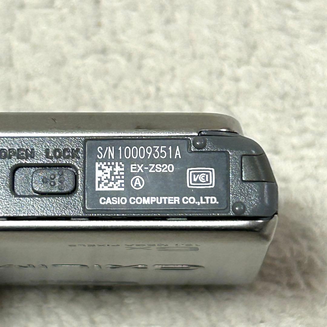 【美品 動作確認済】CASIO EXILIM EX-ZS20SR デジタルカメラ