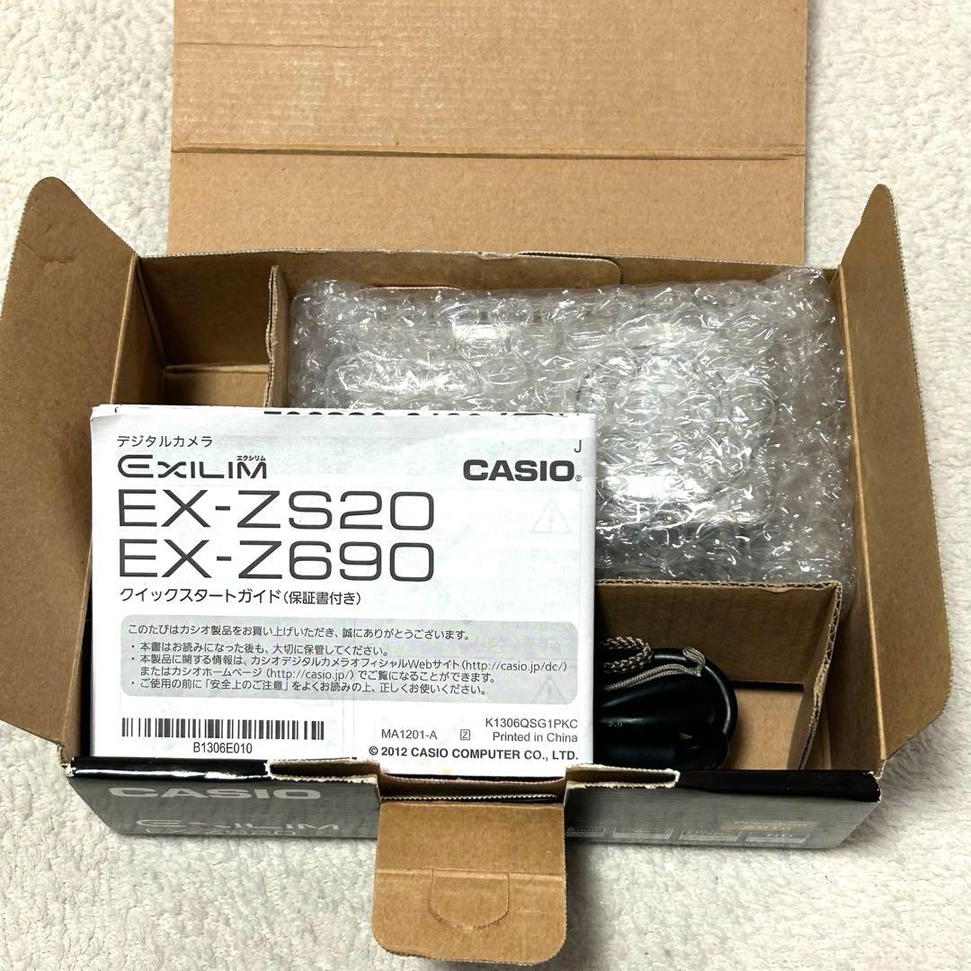 【美品 動作確認済】CASIO EXILIM EX-ZS20SR デジタルカメラ
