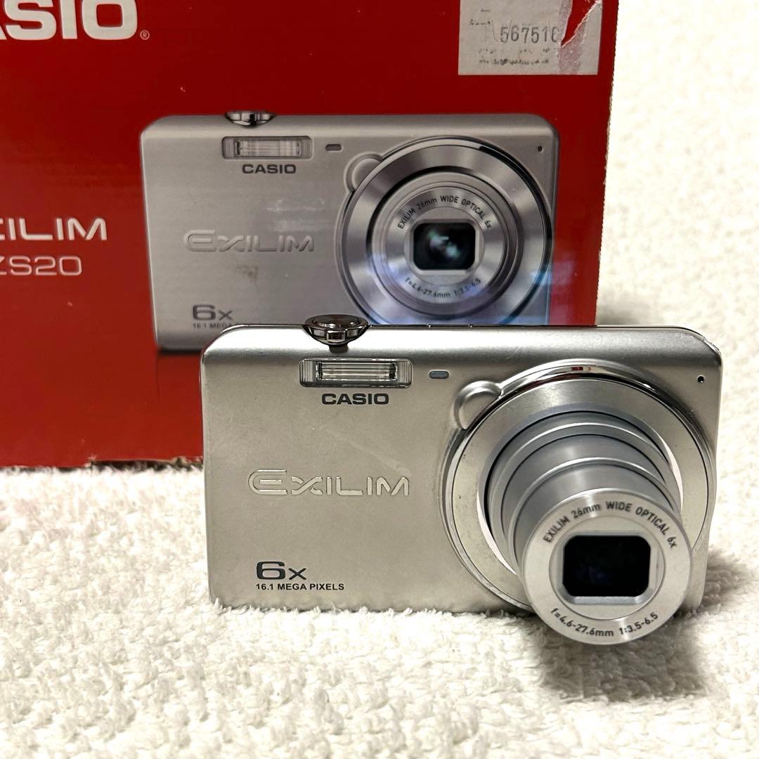 【美品 動作確認済】CASIO EXILIM EX-ZS20SR デジタルカメラ
