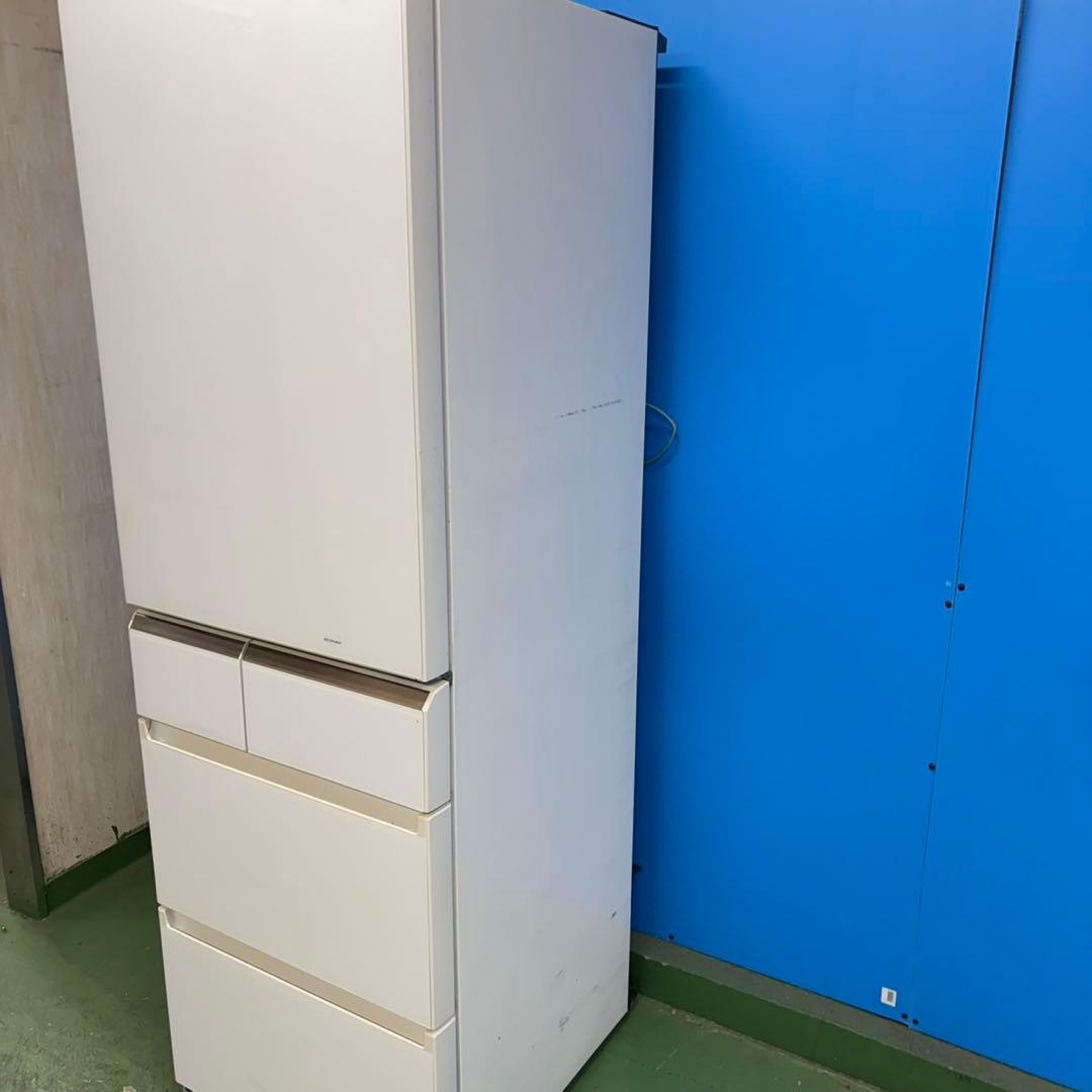 796 大人気パナソニック！大型冷蔵庫　ガラストップ　自動製氷　406L 右開き