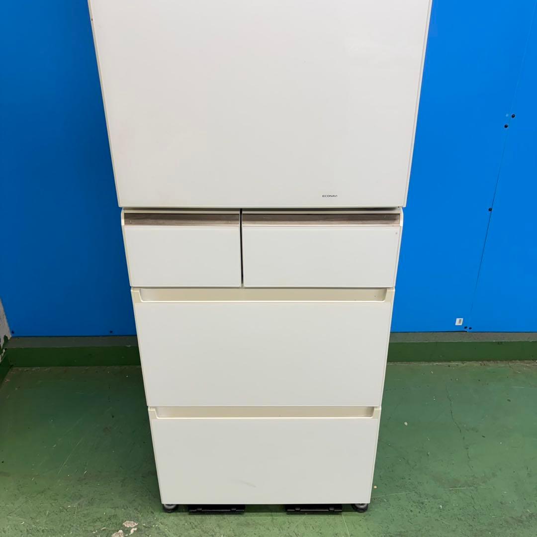 796 大人気パナソニック！大型冷蔵庫　ガラストップ　自動製氷　406L 右開き