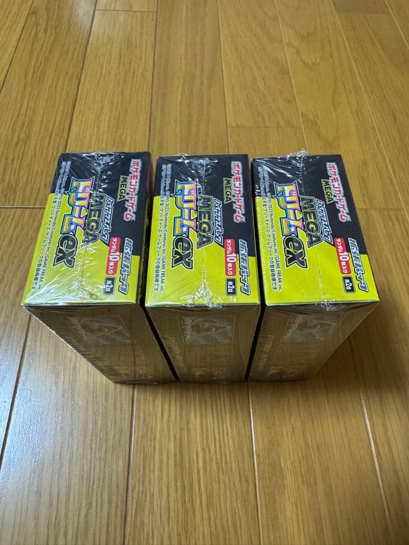 ポケモンカード megaドリームex 3箱シュリンク付き^ ^