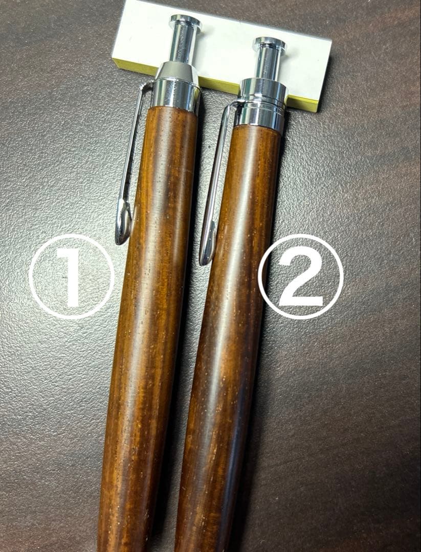 美しいローズウッドの木軸シャーペン0.5mm②