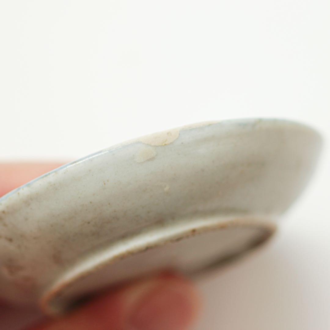 古伊万里　伊万里　江戸　後期　よろけ　格子　豆皿　小皿　金継ぎ　材料