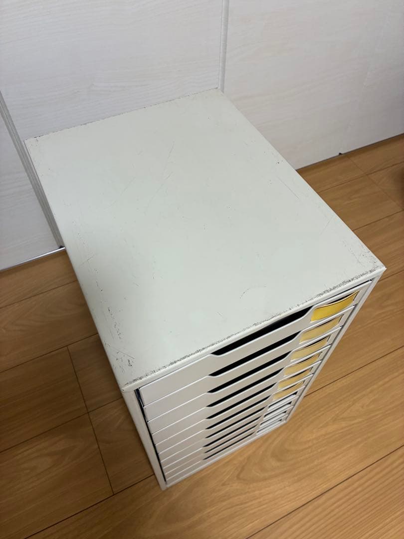 昭和レトロ　レターケース KOKUYO 10段　スチール製 A4サイズ　希少