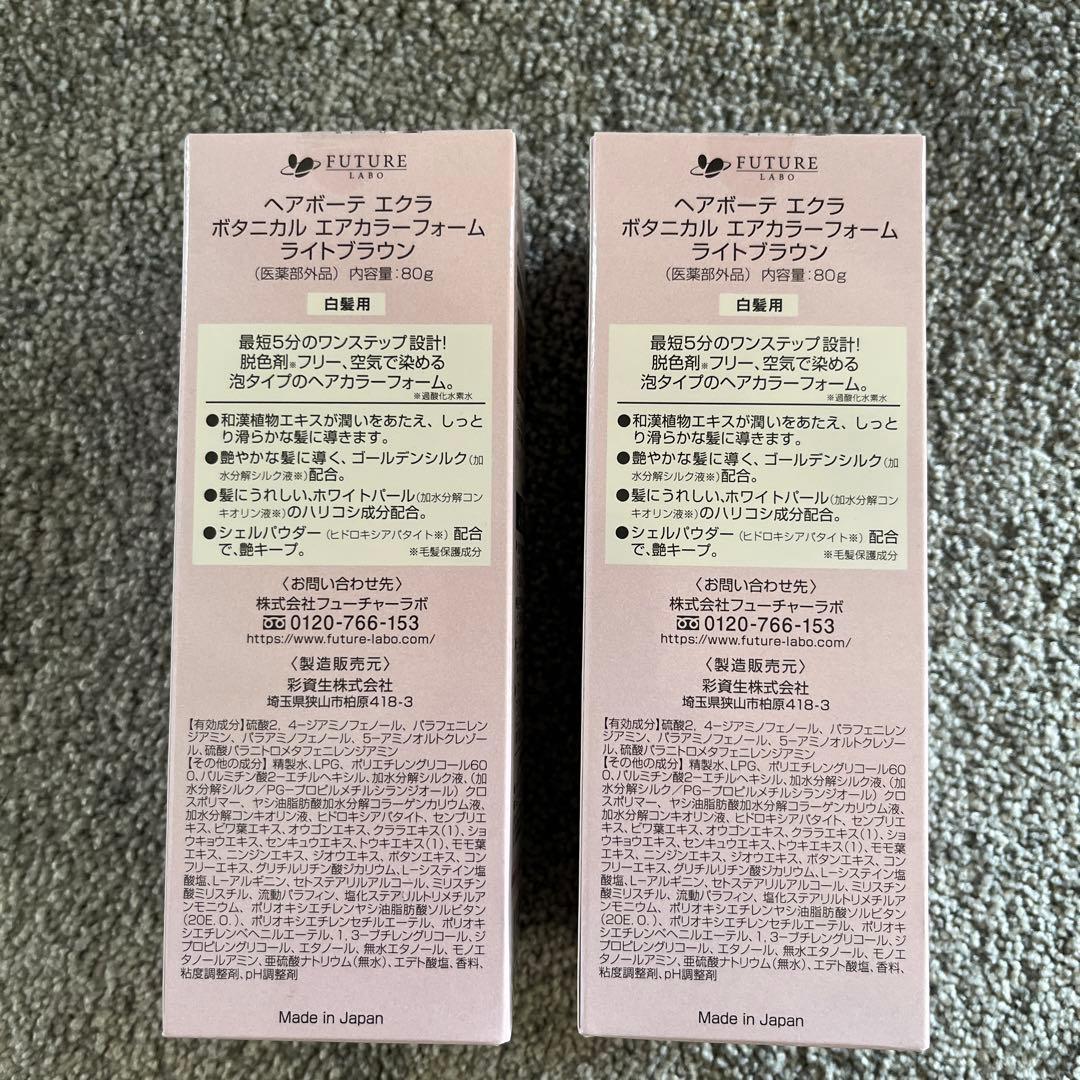 ヘアボーテ　エクラ　ボタニカル　エアカラーフォーム2本セット