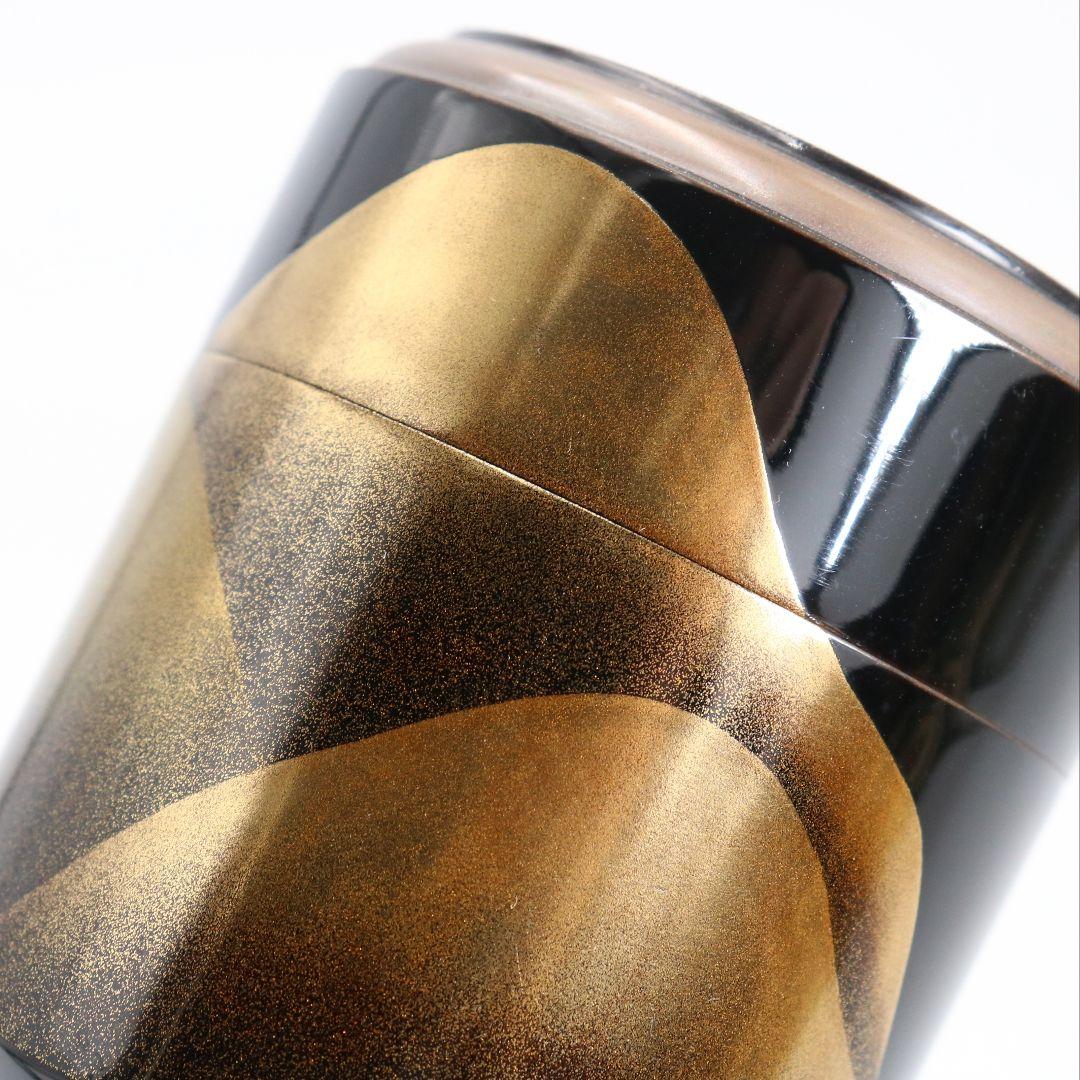 中村宗悦作 遠山蒔絵 長棗 雪吹 薄茶器 茶道具 共箱　V1041