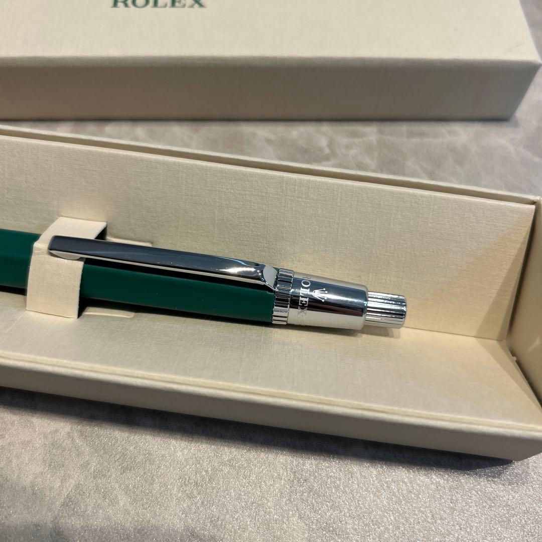 ROLEX ボールペン グリーン　メタル
