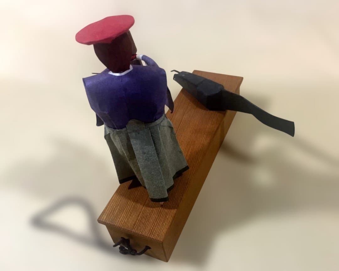 K176・大垣の「ナマズ　押さえ」　郷土玩具、廃絶、民俗、伝統工芸