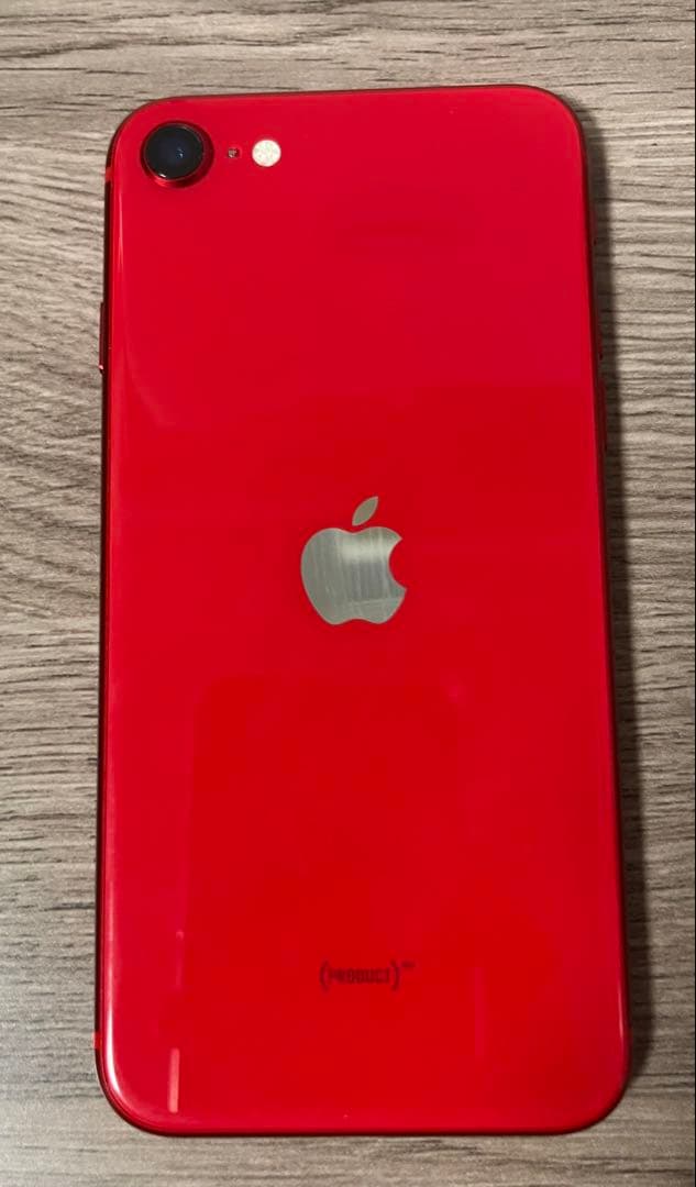 AppleiPhoneSE 第2世代RED64gb動作確認済み　音量ボタン＋不良