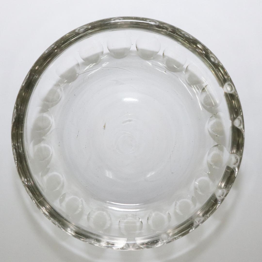 ウランガラス 11客　小皿 豆皿 レトロ　気泡