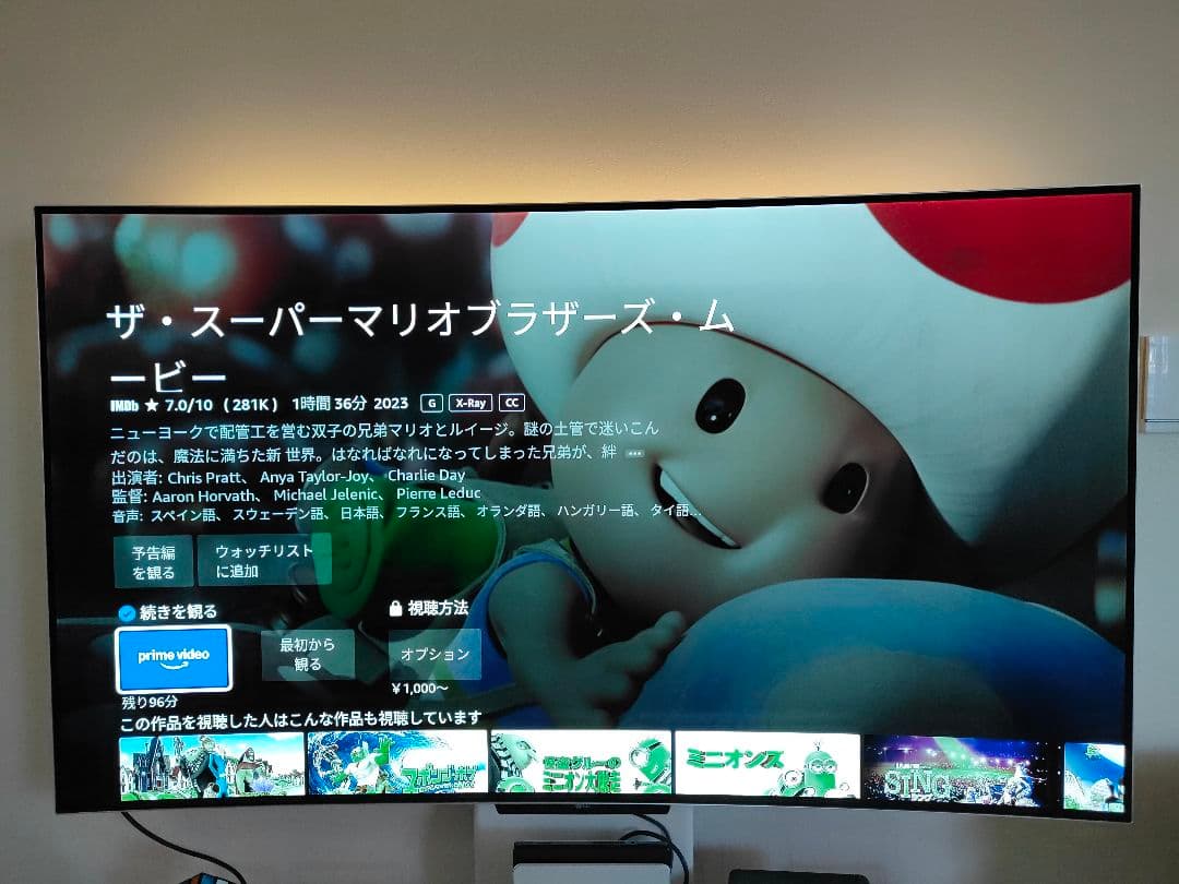 曲面有機ELテレビ 本体
