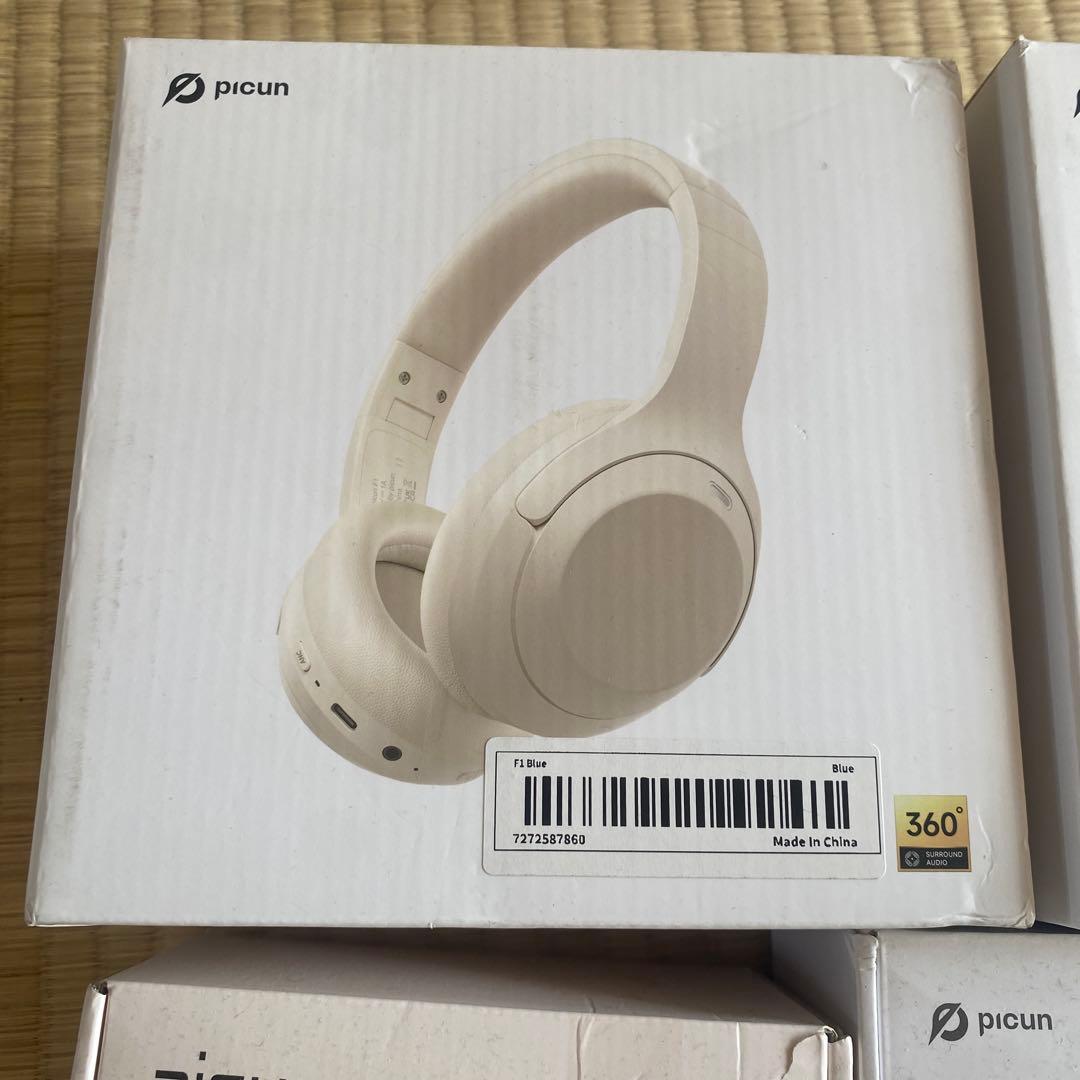 picun ワイヤレスヘッドホン 4個セット