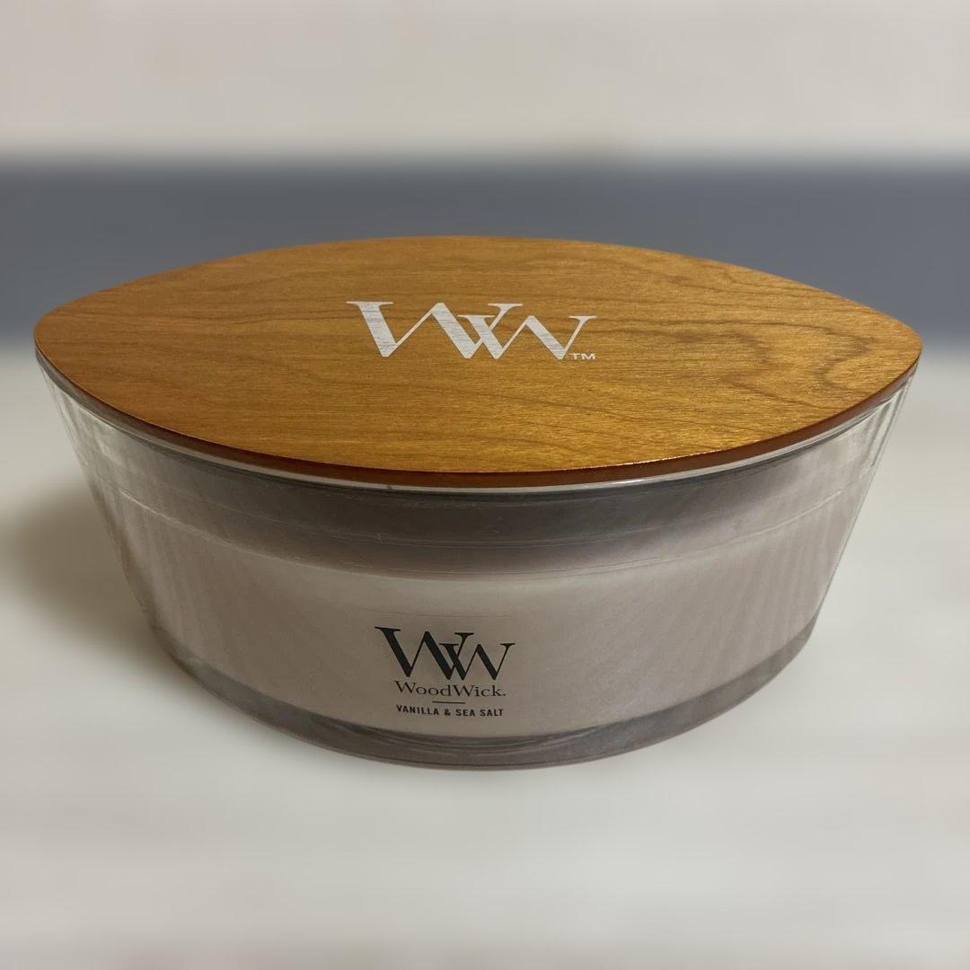 WoodWick キャンドル VANILLA&SEA SALT シェード