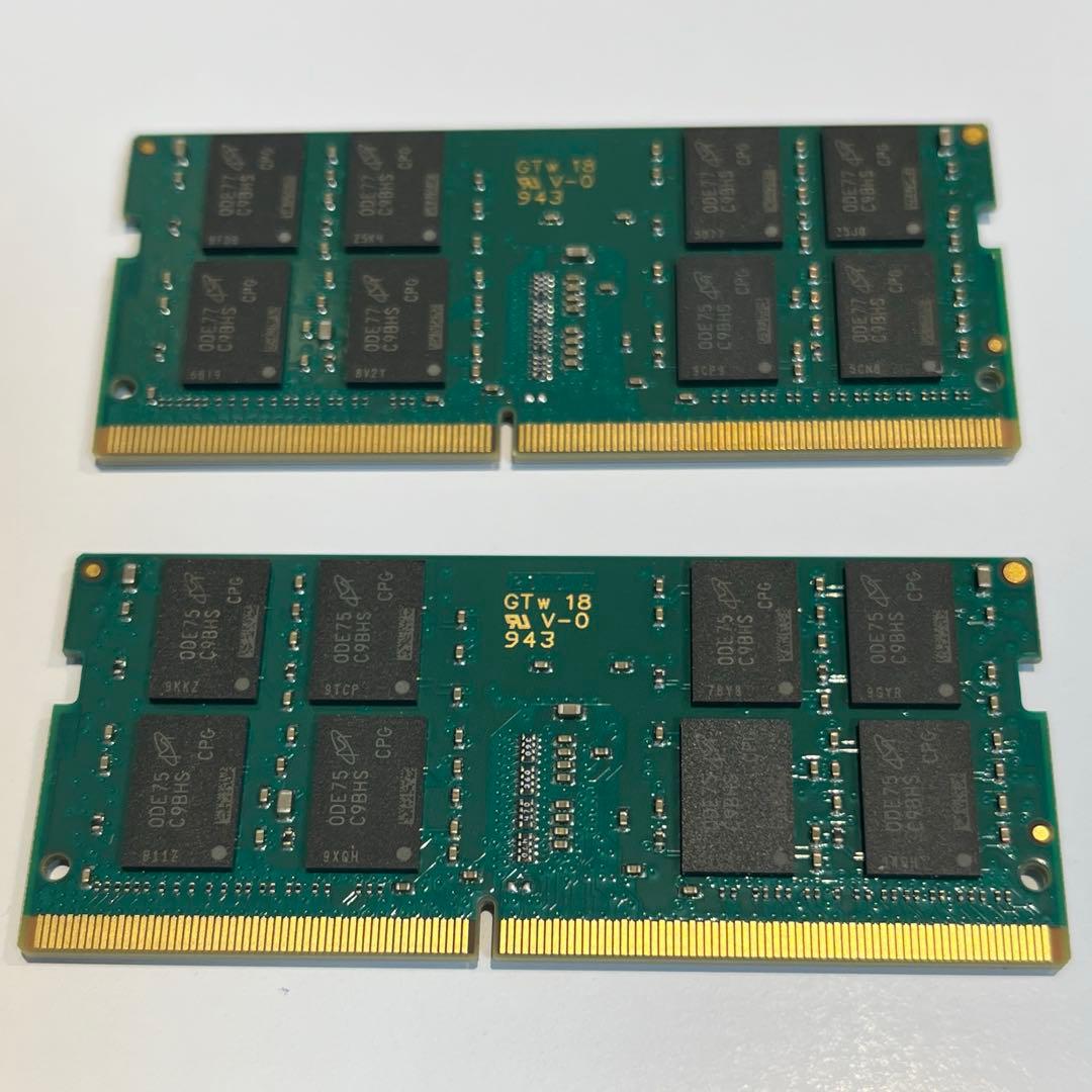 Crucial DDR4 32GB (16GB×2) 2666 ノートパソコン