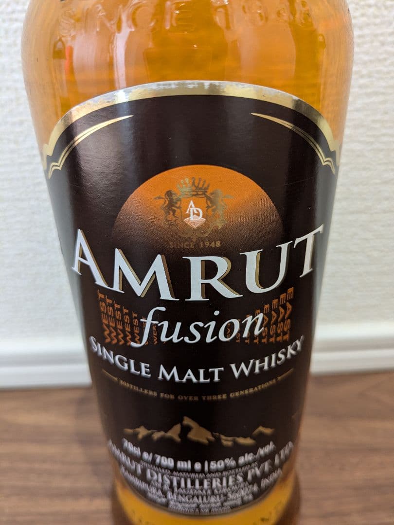 【未開栓】AMRUT fusion アムルット フュージョン シングルモルト