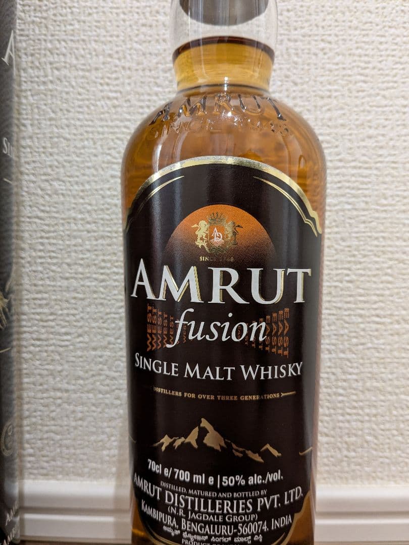 【未開栓】AMRUT fusion アムルット フュージョン シングルモルト