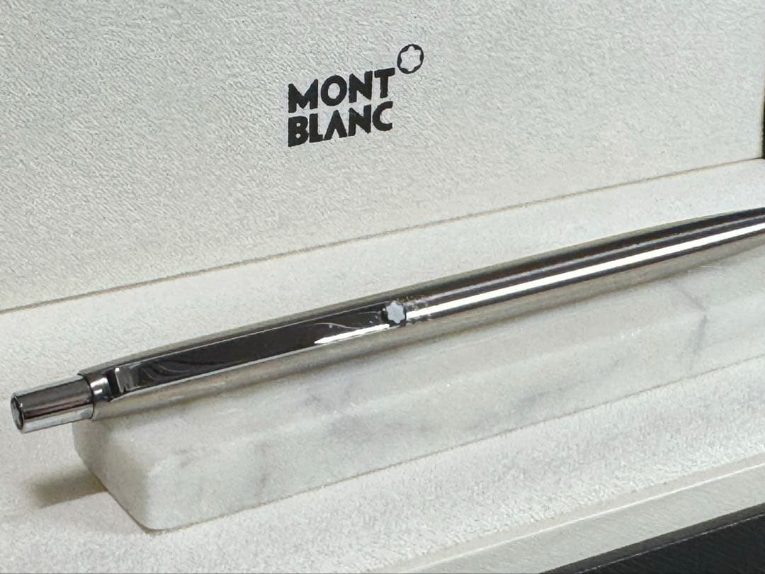 【新品未使用】MONT BLANC シルバーボールペン　スリムライン