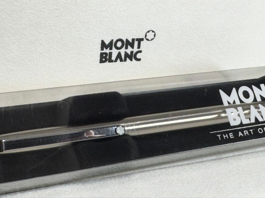 【新品未使用】MONT BLANC シルバーボールペン　スリムライン