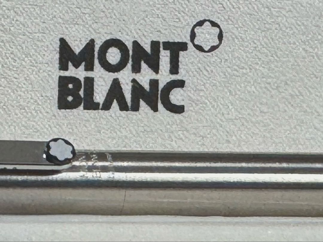 【新品未使用】MONT BLANC シルバーボールペン　スリムライン
