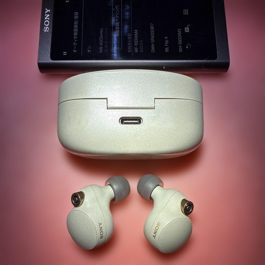 SONY WF-1000XM4 ワイヤレスイヤホン 充電ケース付き