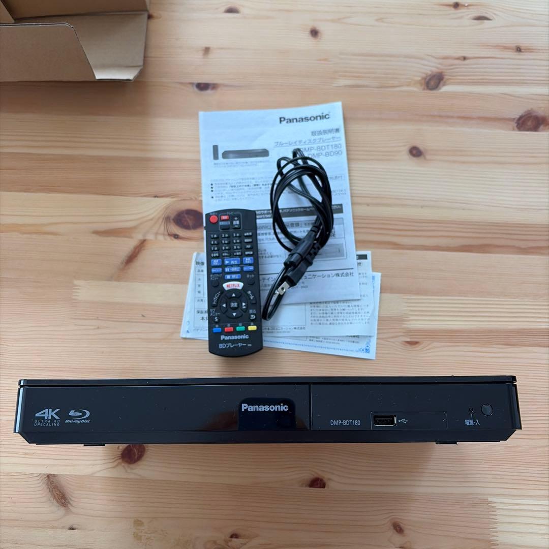 Panasonic DMP-BDT180-Kブルーレイプレイヤー