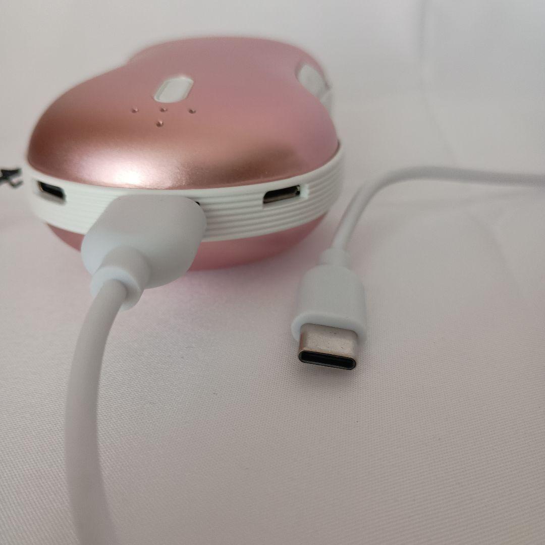 【早い者勝ち！限定残り一点限り！】ETSHIP 充電式カイロ ピンク